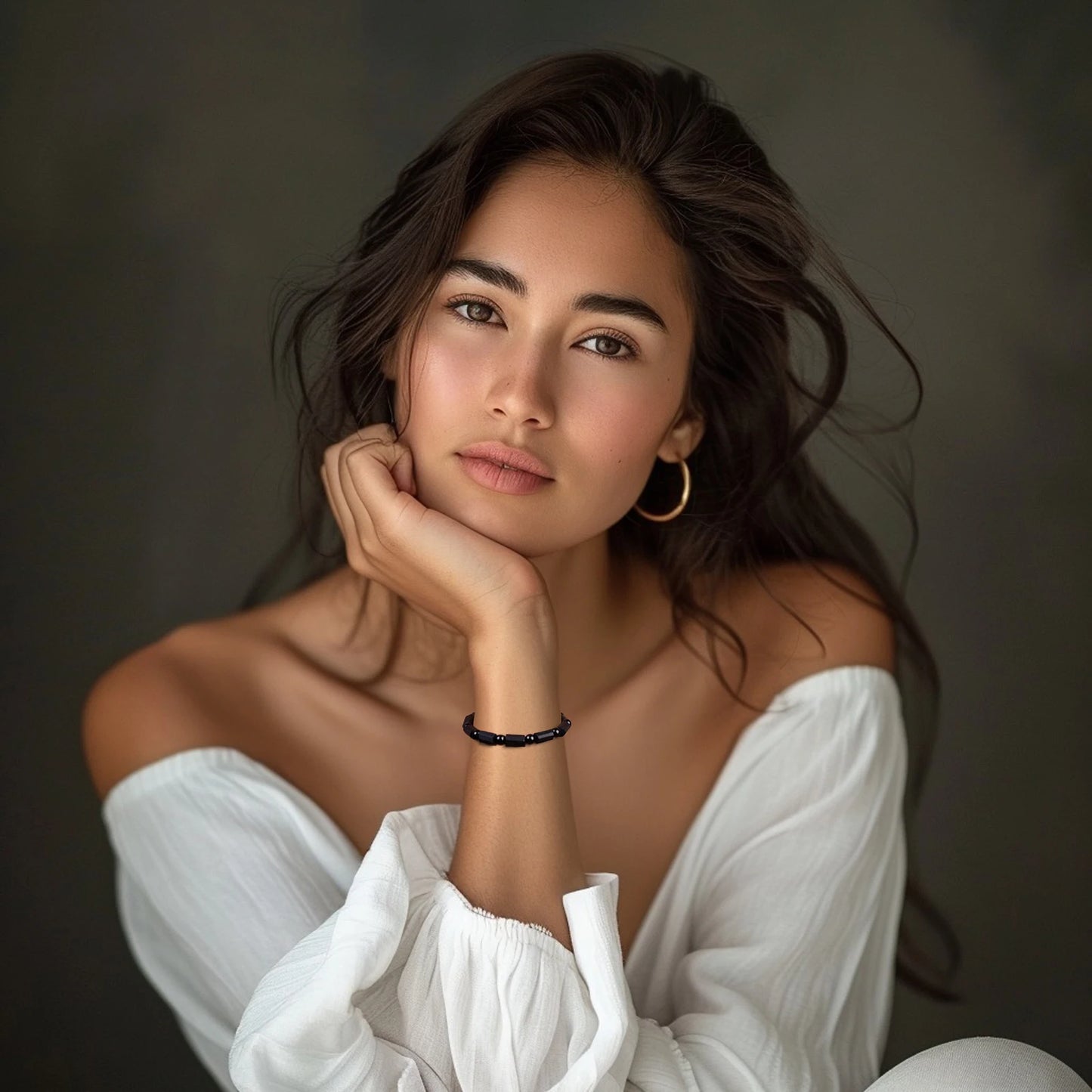 Schwarzer Turmalin Armband